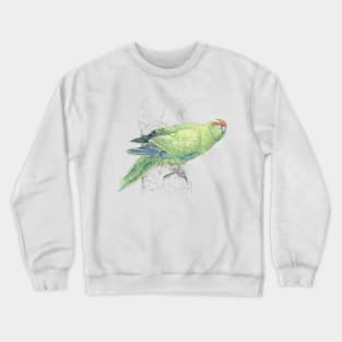 Mr Kakariki , New Zealand native bird Crewneck Sweatshirt